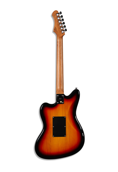 SQOE JM400 Offset-Style Electric Guitar with Humbuckers in Sunburst - Fair Deal Music