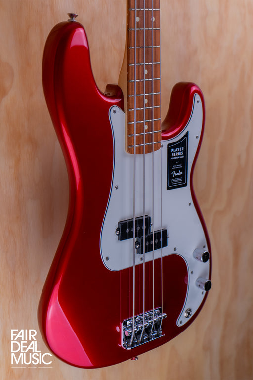 Fender Player Precision Bass Candy Apple Red, Ex Display - Fair Deal Music