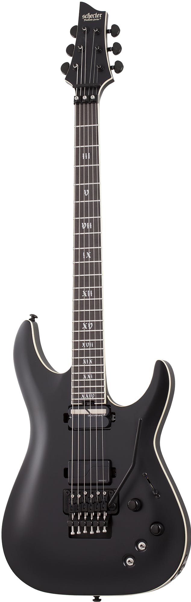 Schecter C-1 SLS Elite Evil Twin Satin Black - Fair Deal Music