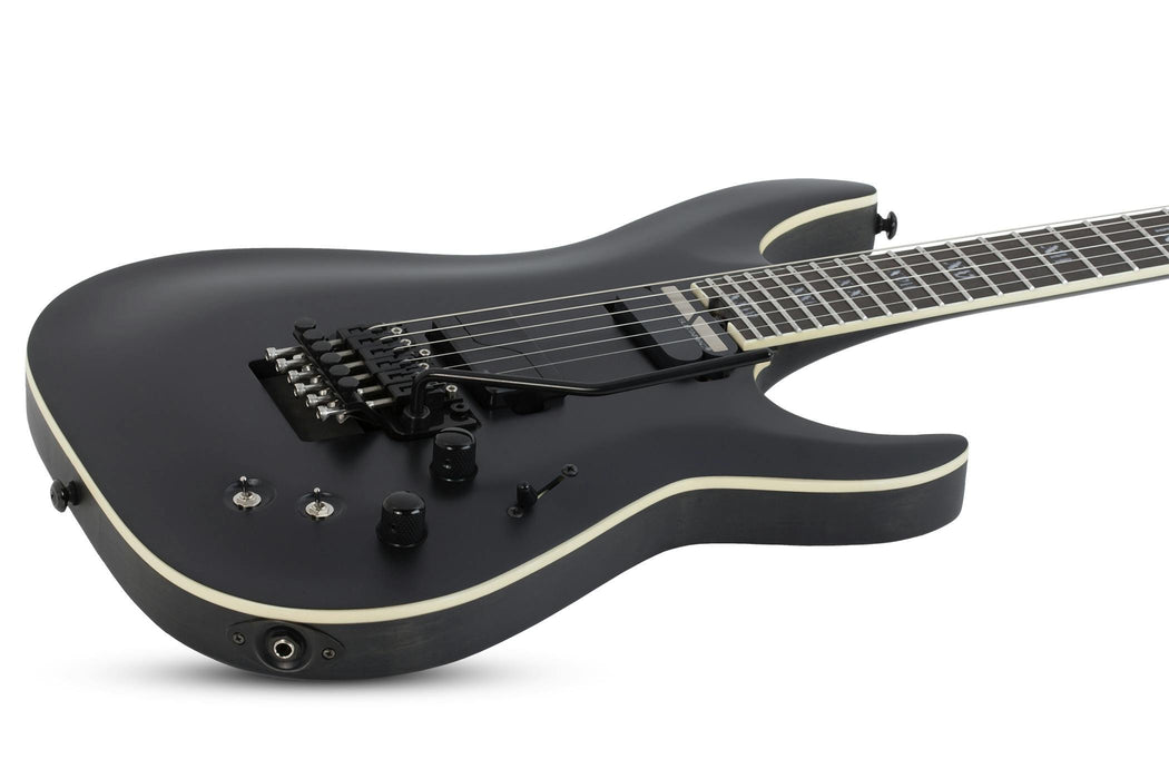 Schecter C-1 FR S SLS Elite Evil Twin Electric Guitar Satin Black - Fair Deal Music