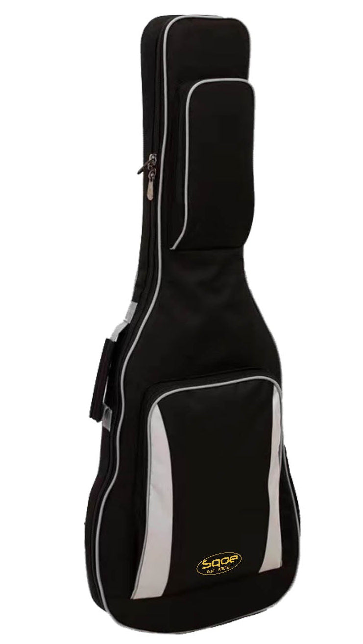 SQOE 18mm Padded Electric Bass Guitar Bag Black - Fair Deal Music