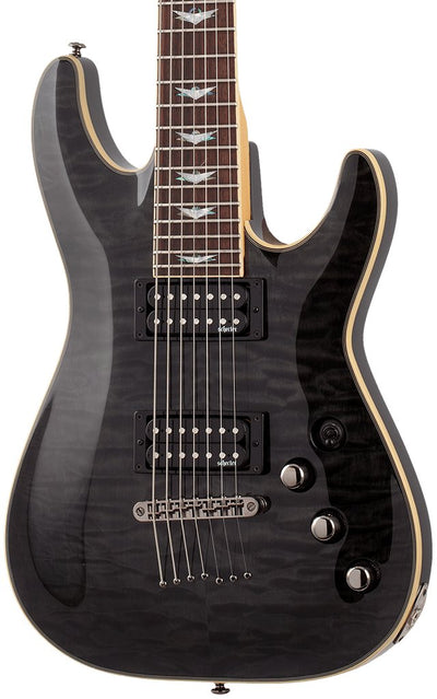 Schecter Omen Extreme-7 Electric Guitar See Thru Black - Fair Deal Music