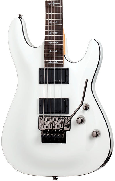 Schecter Demon-6 FR Electric Guitar, Vintage White - Fair Deal Music