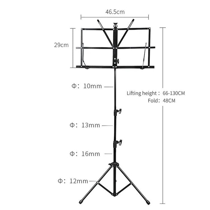 Small Folding Sheet Music Stand with Carry Bag - Fair Deal Music