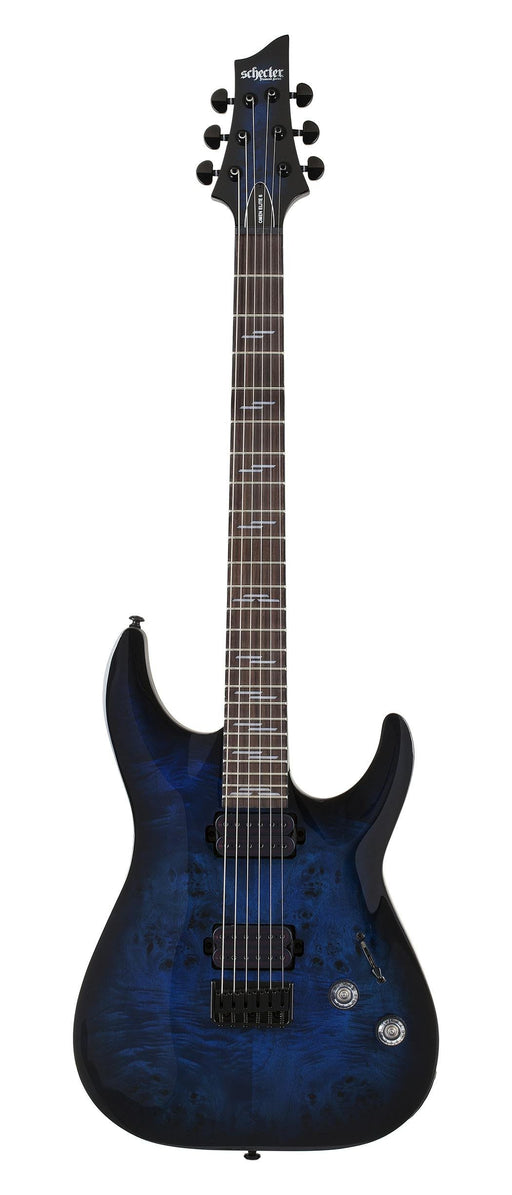 Schecter Omen Elite-6 in See Thru Blue Burst - Fair Deal Music