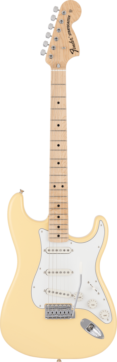 Fender MIJ Traditional 70's Stratocaster, Vintage White, Open Box Electric Guitar - Fair Deal Music