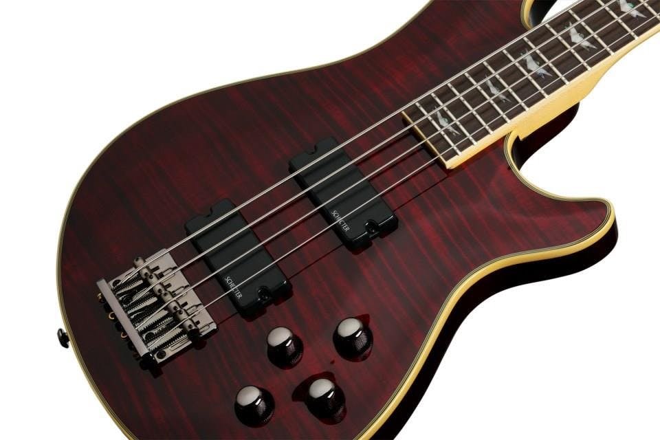 Schecter Omen Extreme-4 Bass Guitar in Black Cherry - Fair Deal Music