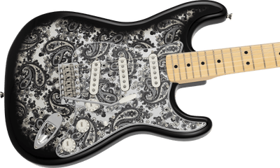Fender Made in Japan Limited Stratocaster Black Paisley Electric Guitar - Fair Deal Music