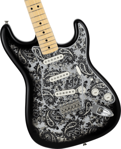 Fender Made in Japan Limited Stratocaster Black Paisley Electric Guitar - Fair Deal Music