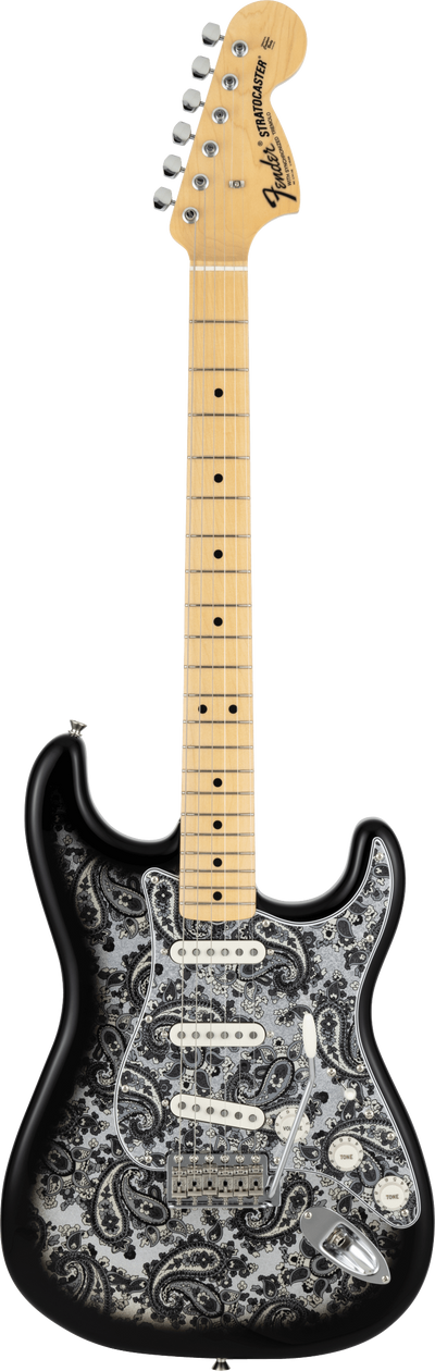 Fender Made in Japan Limited Stratocaster Black Paisley Electric Guitar - Fair Deal Music
