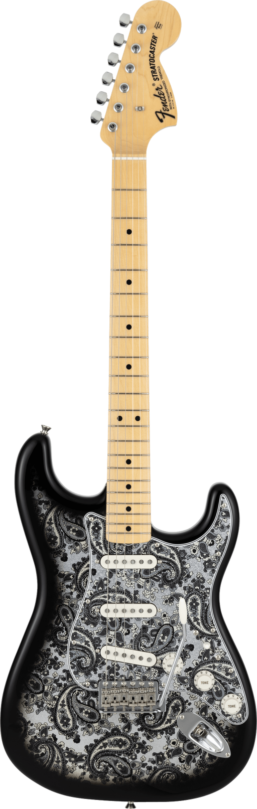 Fender Made in Japan Limited Stratocaster Black Paisley Electric Guitar - Fair Deal Music