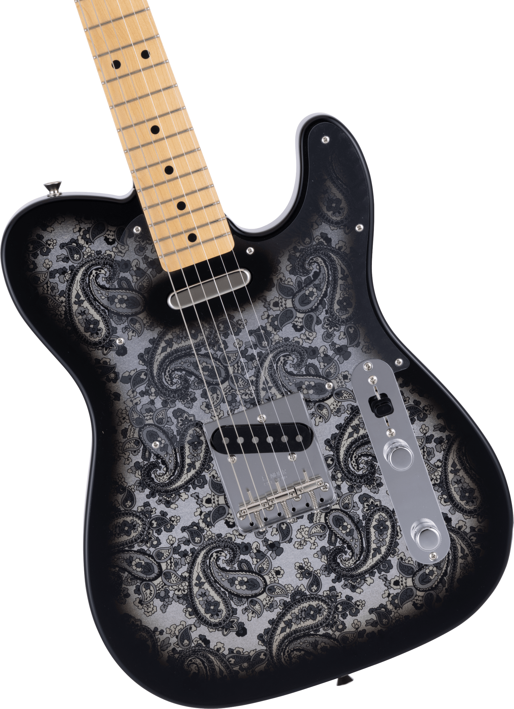 Fender Made in Japan Limited Telecaster Black Paisley Electric Guitar - Fair Deal Music