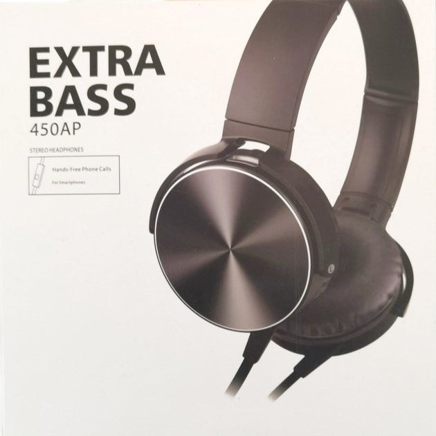 Extra Bass 450AP On-Ear Headphones - Black - Fair Deal Music