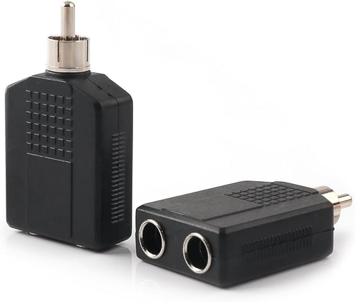 Control Cables 2 x 1/4" Jack Sockets To 1 x Phono Plug Adaptor - Fair Deal Music