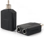 Control Cables 2 x 1/4" Jack Sockets To 1 x Phono Plug Adaptor - Fair Deal Music