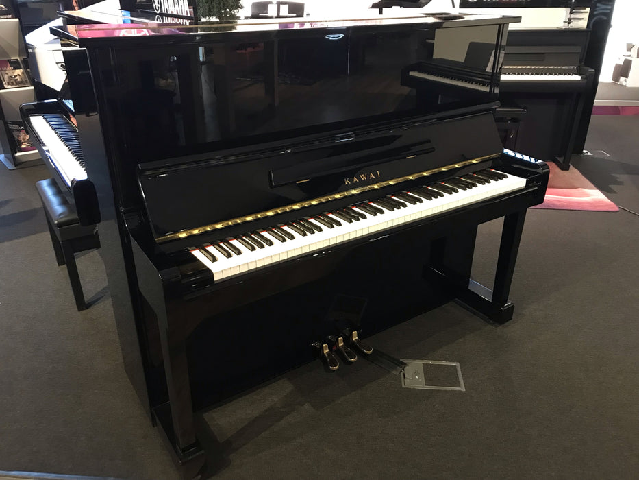 Kawai KS-1F Upright Piano Polished Ebony (Used) - Fair Deal Music