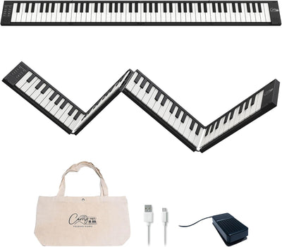 Carry On Piano 88-Key Foldable Piano, Black - Fair Deal Music