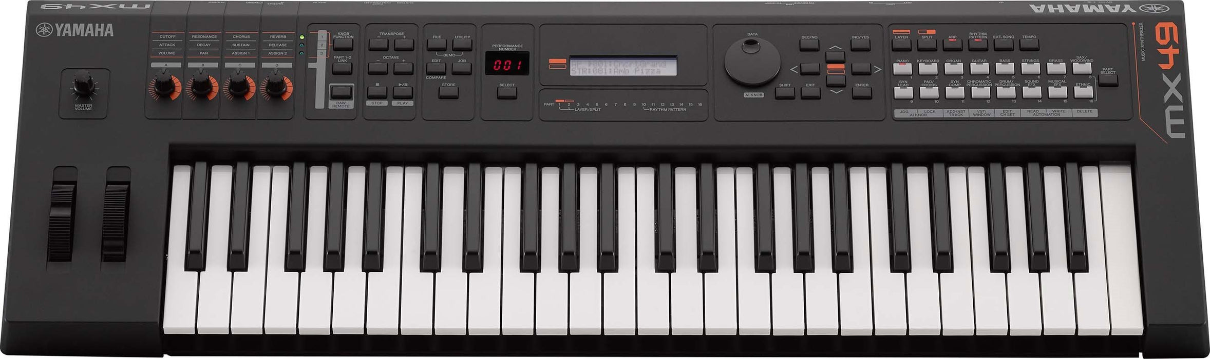 Yamaha MX49 MKII Synthesizer Keyboard 49 Keys - Black - Fair Deal Music