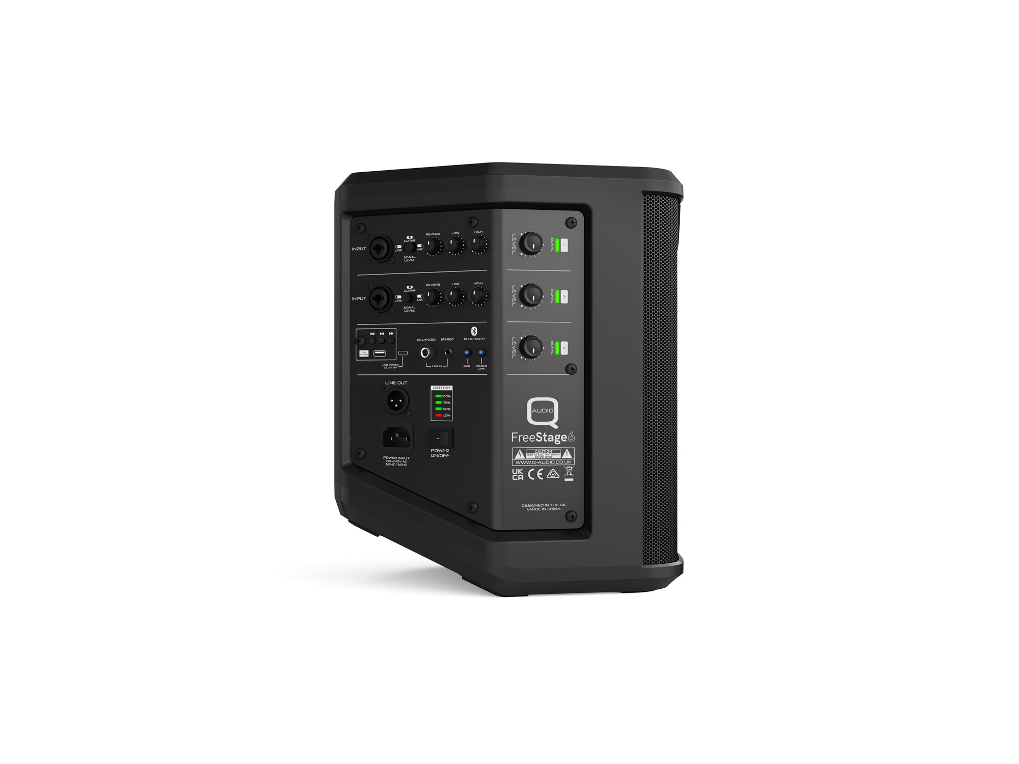 Q-Audio Freestage6 Battery Powered PA Speaker