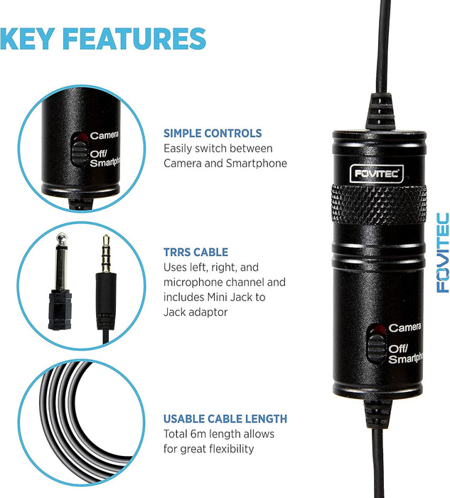 Fovitec SP70-010 Lavalier Microphone - Fair Deal Music