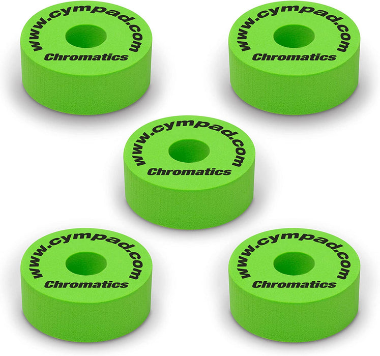 Cympad Foam Cymbal Washers - Chromatics Pack Green - Fair Deal Music