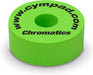 Cympad Foam Cymbal Washers - Chromatics Pack Green - Fair Deal Music