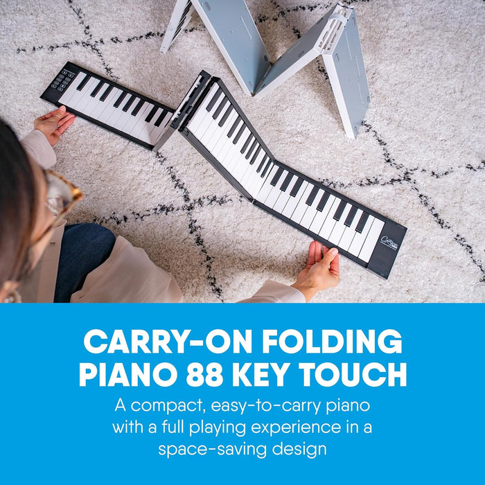 Carry On Piano 88-Key Foldable Piano, Black - Fair Deal Music