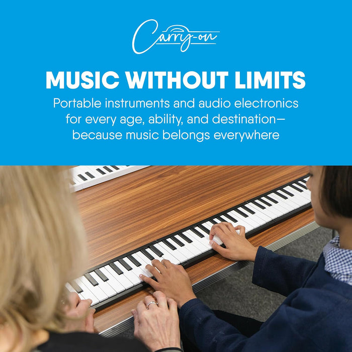 Carry On Piano 88-Key Foldable Piano, Black - Fair Deal Music