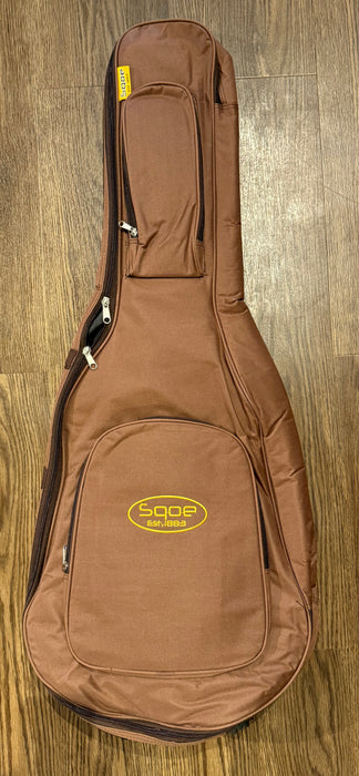 SQOE 15mm Padded Acoustic Guitar Bag Brown - Fair Deal Music