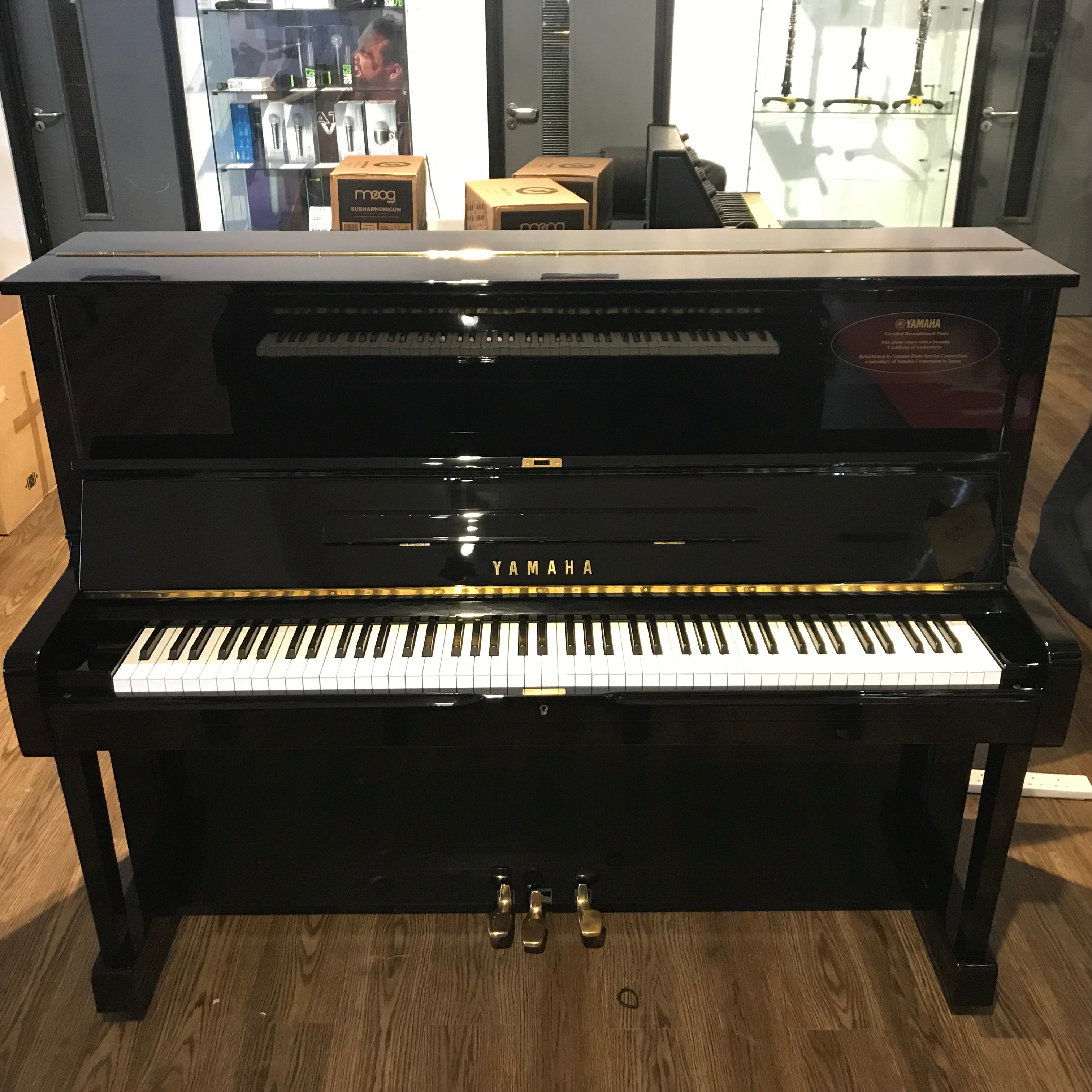 Yamaha U1 1975 Upright Piano Polished Ebony Serial No 2072807 (Used) - Fair Deal Music