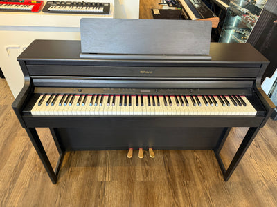 Roland HP704-CH Digital Upright Piano Charcoal Black Used - Free Local Delivery - Fair Deal Music