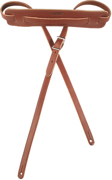 Gretsch Vintage Leather Guitar Strap, Walnut - Fair Deal Music