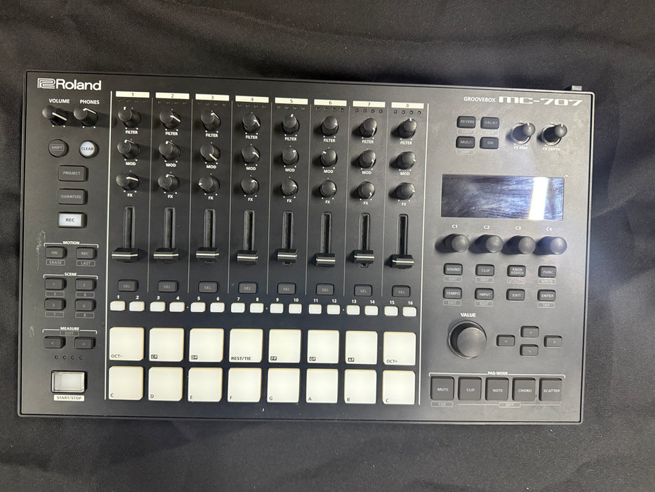 Roland MC-707 Groovebox Drum Machine, Sampler and Sequencer (Used) A3N0853 - Fair Deal Music