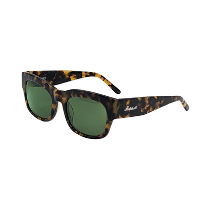 Marshall Sunglasses Amy - Turtle, Green Lens - Fair Deal Music