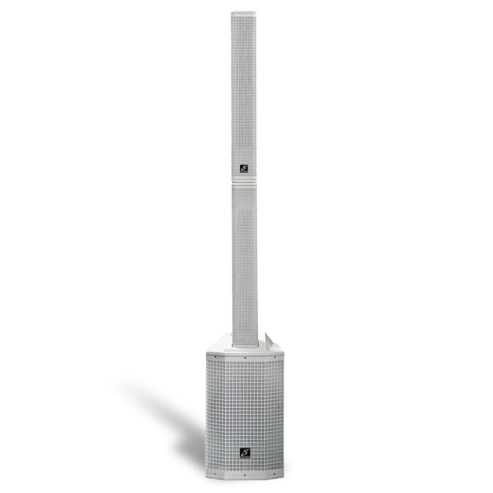Studiomaster Direct 121MX Column Array PA System - White - Fair Deal Music