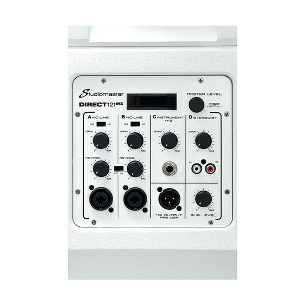 Studiomaster Direct 121MX Column Array PA System - White - Fair Deal Music