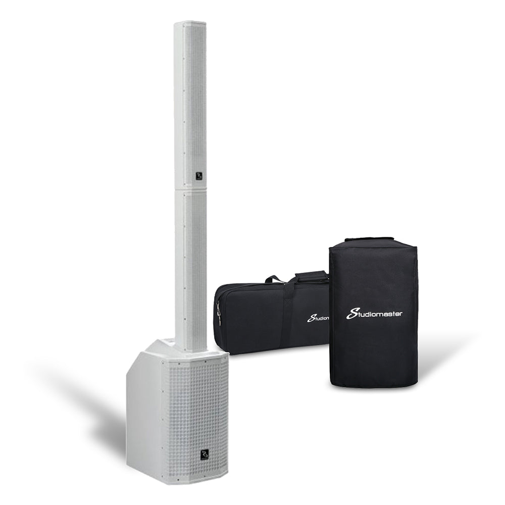 Studiomaster Direct 121MX Column Array PA System - White - Fair Deal Music