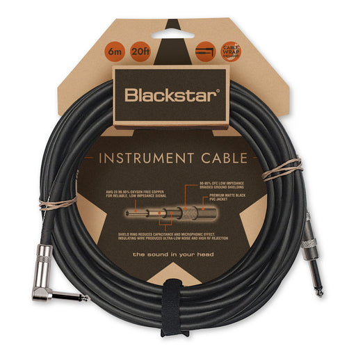 Blackstar Standard 6m Instrument Cable, Straight/Angled - Fair Deal Music