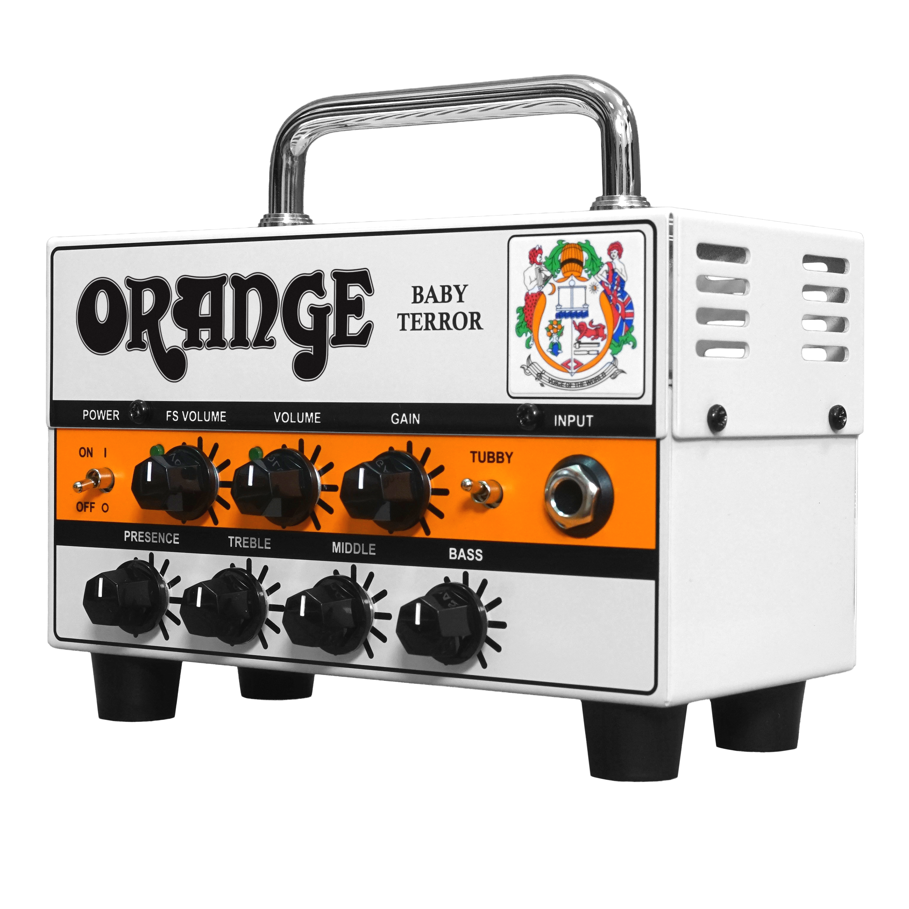 EMBARGO 29th July at noon ! Orange Baby Terror 20W Micro Amp Head - Fair Deal Music