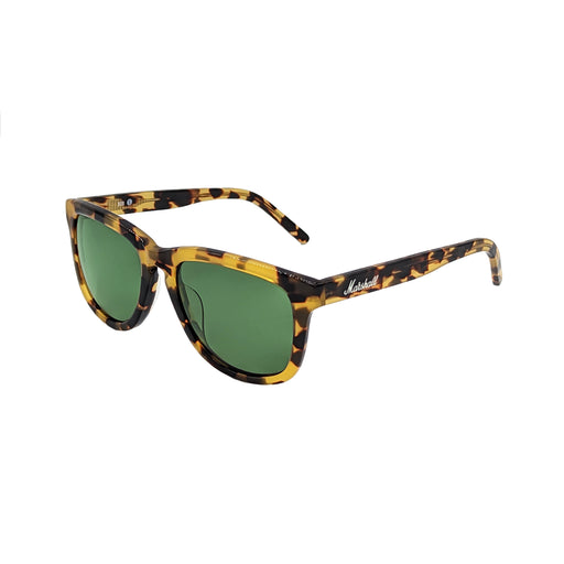Marshall Sunglasses Bob Small - Turtle, Green Lens - Fair Deal Music