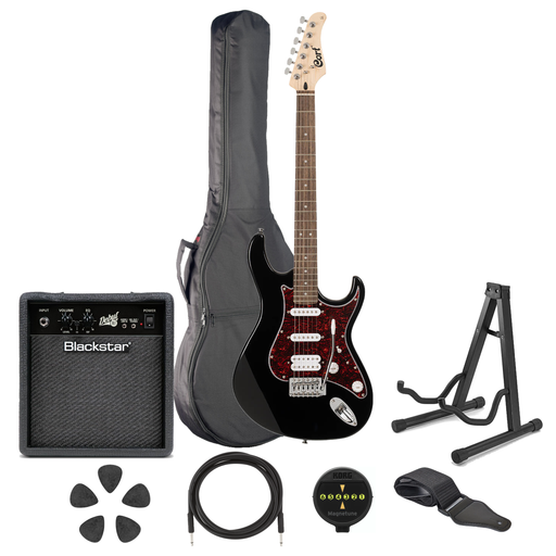 Cort G115SE in Black, Bundle - Fair Deal Music