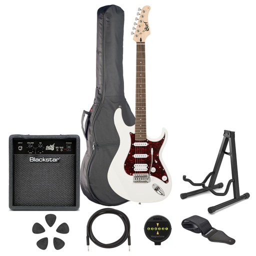 Cort G115SE in White, Bundle - Fair Deal Music
