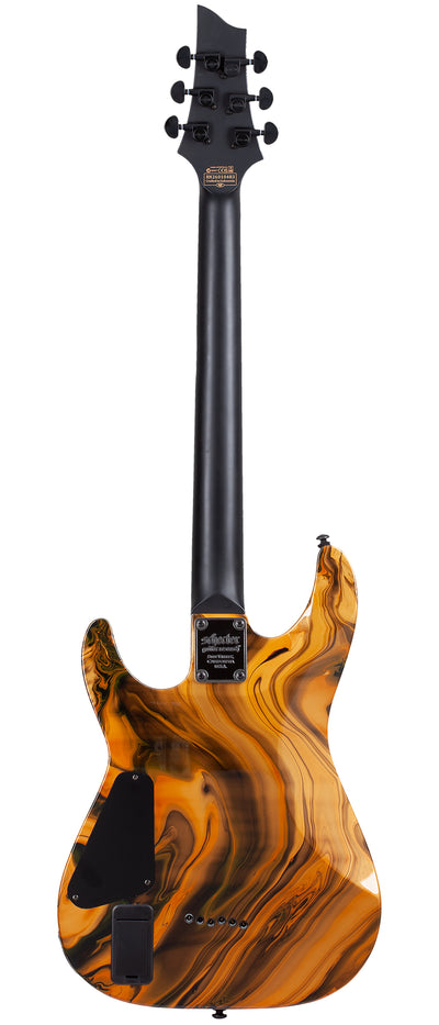 Schecter C-1 Hydro-Dip Golden Eclipse Electric Guitar
