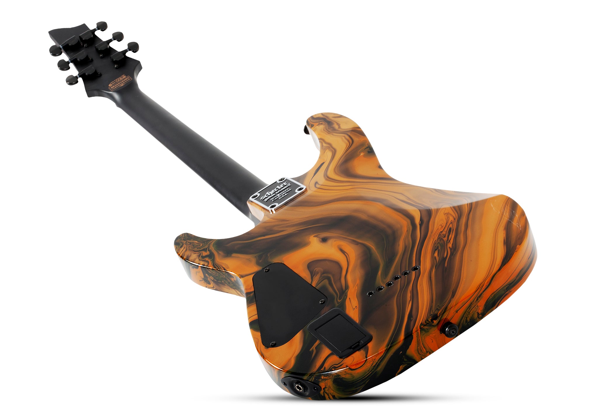 Schecter C-1 Hydro-Dip Golden Eclipse Electric Guitar