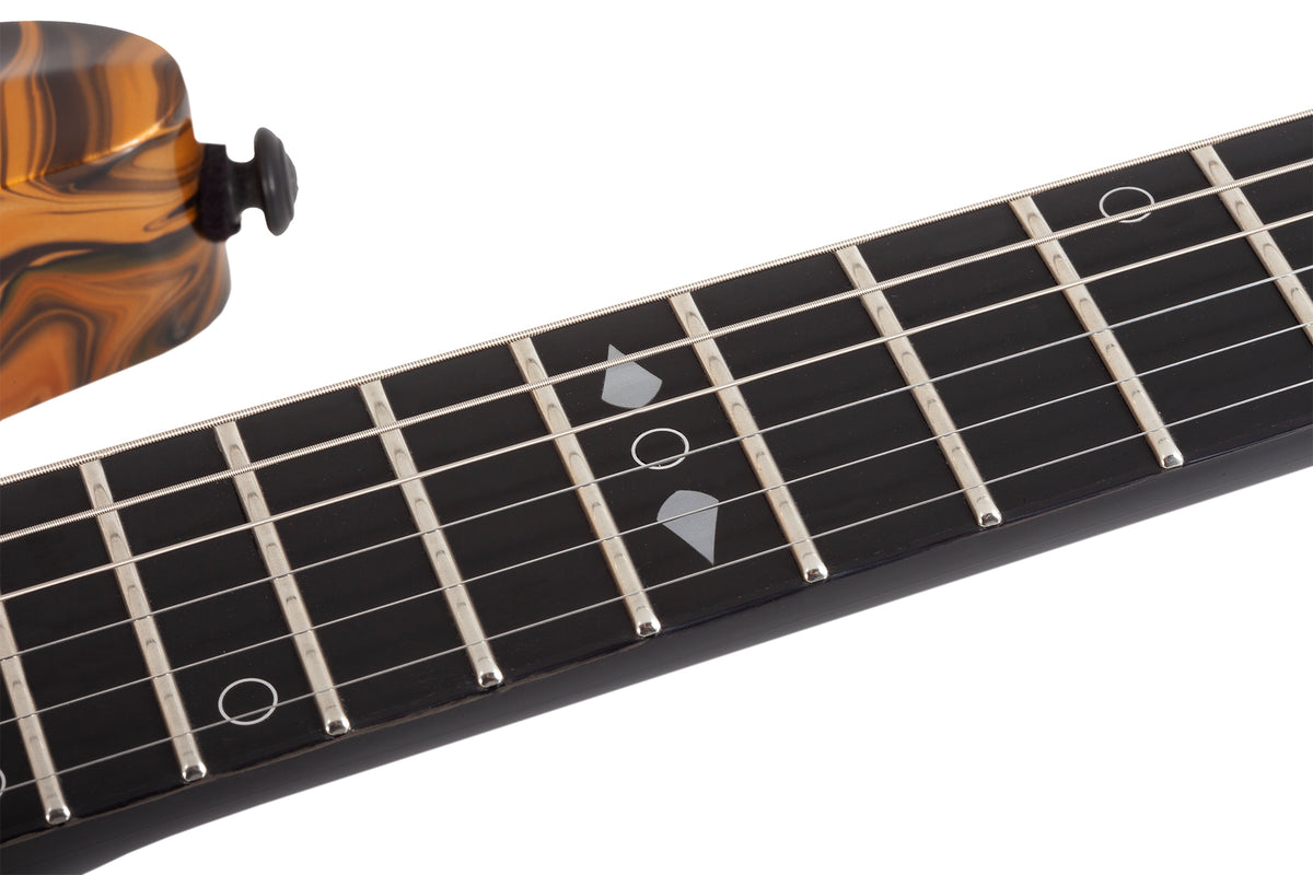 Schecter C-1 Hydro-Dip Golden Eclipse Electric Guitar