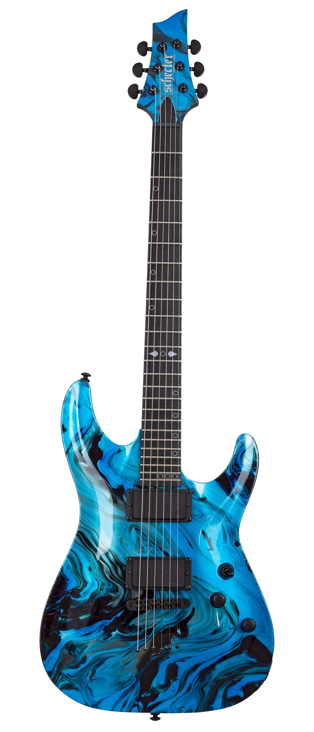 Schecter C-1 Hydro-Dip Midnight Tide Electric Guitar