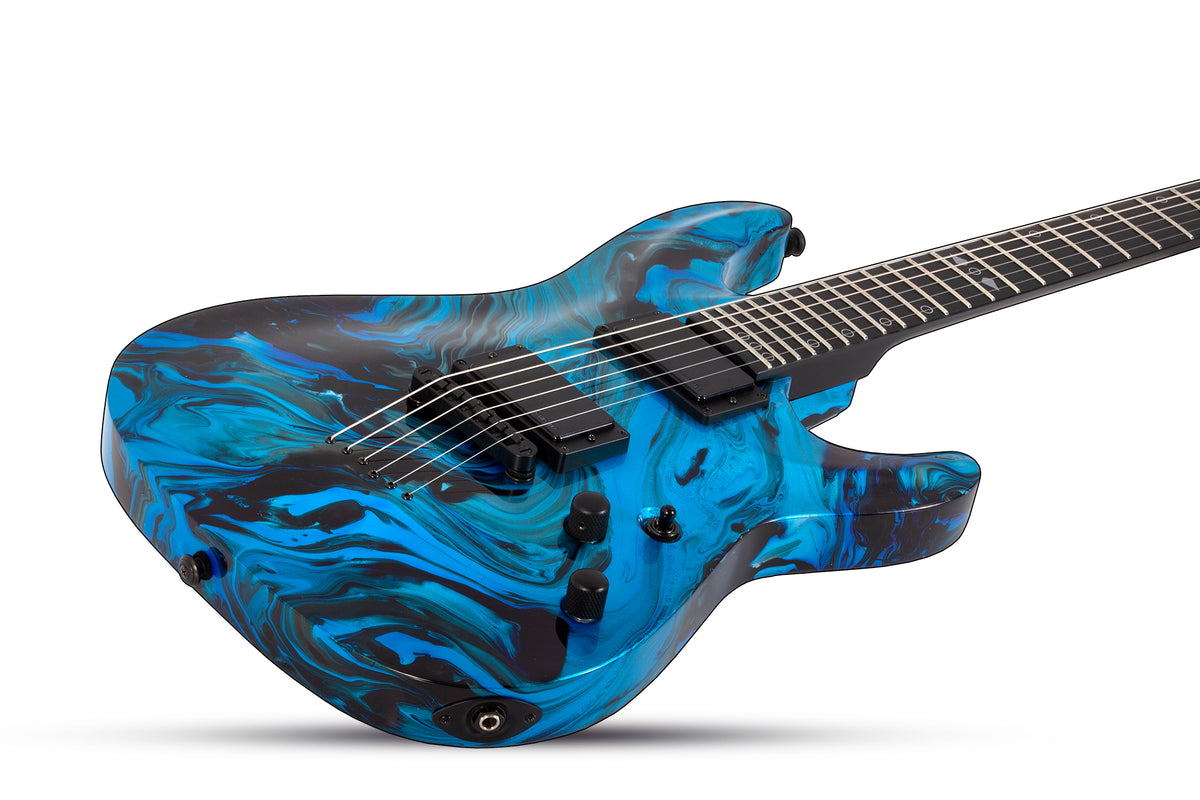 Schecter C-1 Hydro-Dip Midnight Tide Electric Guitar