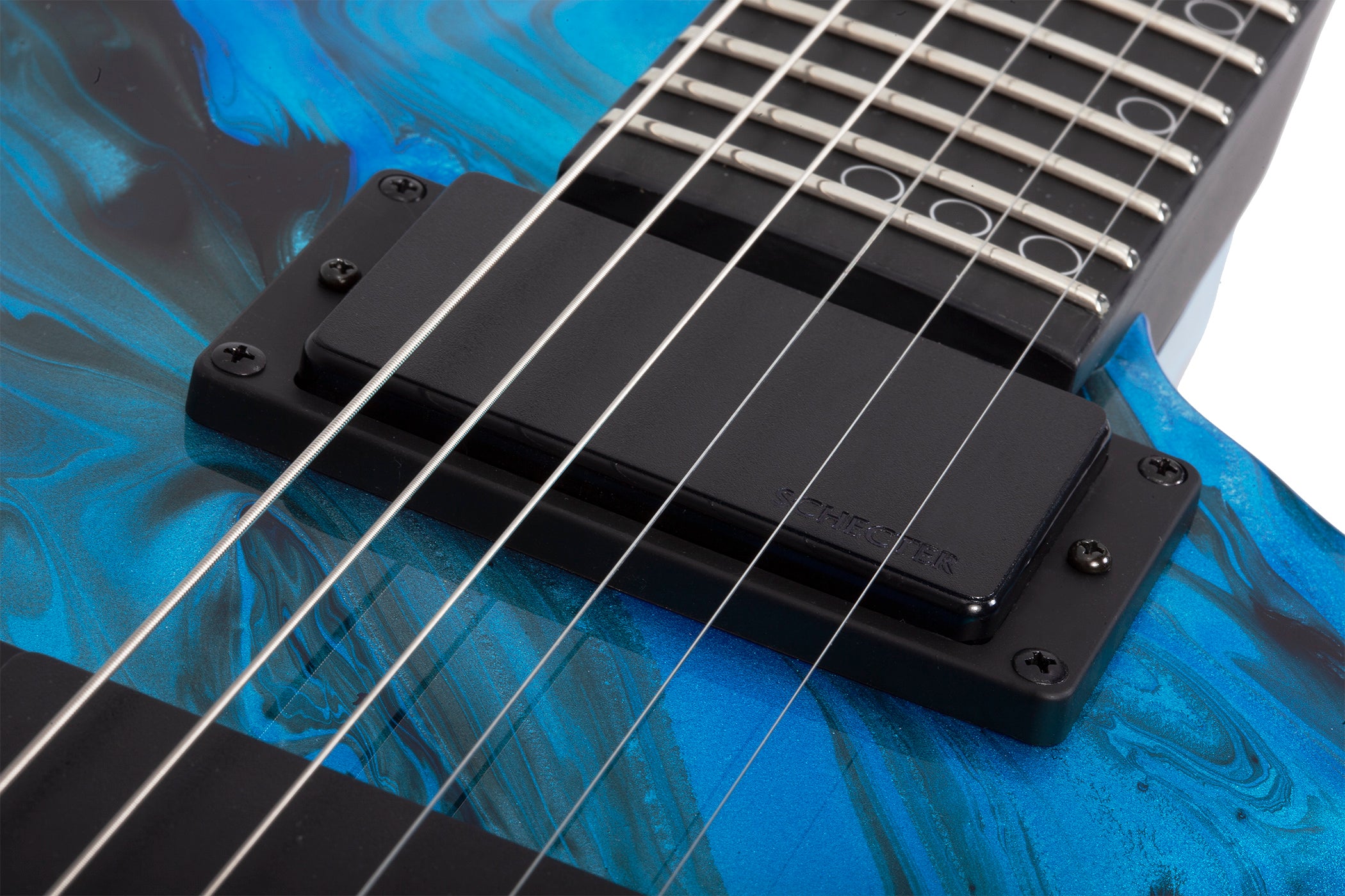 Schecter C-1 Hydro-Dip Midnight Tide Electric Guitar