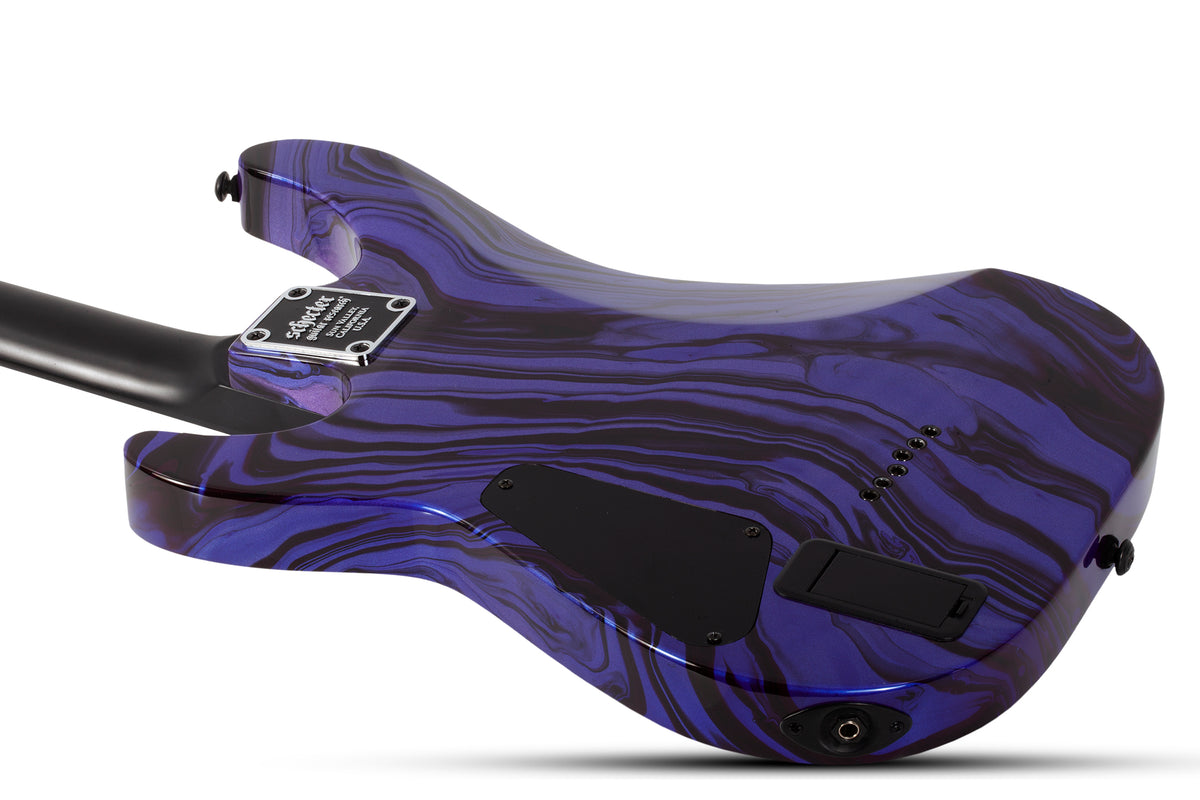 Schecter C-1 Hydro-Dip Purple Obsidian Electric Guitar