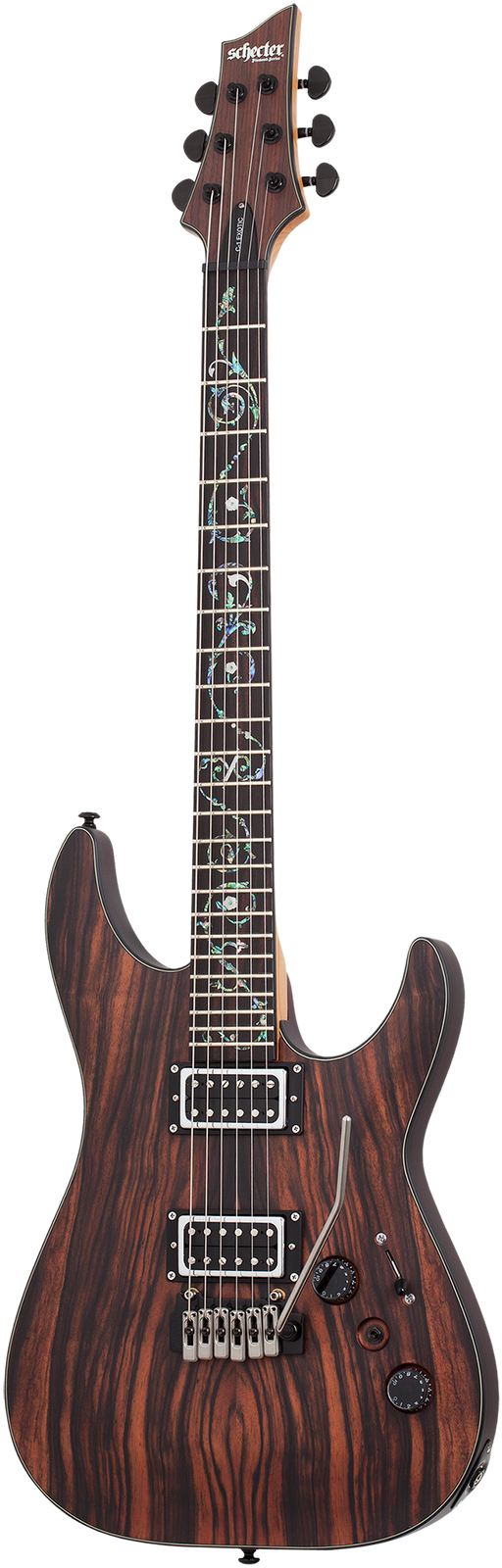 Schecter C-1 Exotic Ebony, Natural Satin - Fair Deal Music